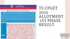 TS CPGET 2025 Allotment Result 1st Phase Out at cpget.tgche.ac.in Direct Link to Download Result