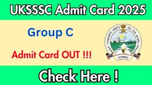 UKSSSC Group C Admit Card 2025 OUT Download Hall Ticket at sssc.uk.gov.in UKSSSC Group C Admit Card 2025 OUT Download Hall Ticket at sssc.uk.gov.in