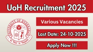 UoH Recruitment 2025 - Apply Online for 52 Assistant Librarian, Assistant Registrar and More Posts