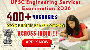 UPSC ESE Recruitment Notification 2026 Out at upsconline.nic.in - Check Eligibility, Apply Online, Exam Date, Salary for Engineering Services Examination