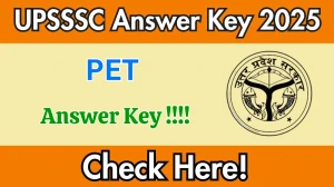 UPSSSC PET Answer Key 2025 Will Be Released – Download at upsssc.gov.in UPSSSC PET Answer Key 2025 Will Be Released – Download at upsssc.gov.in