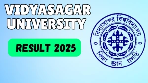 Vidyasagar University Result 2025 Released at vidyasagar.ac.in Direct Link to Download 2nd semester Result
