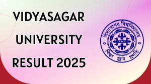 Vidyasagar University Result 2025 Released at vidyasagar.ac.in Direct Link to Download 3rd Semester Result
