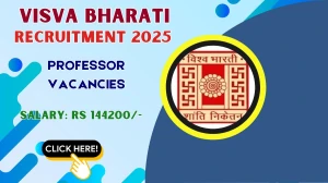 Visva Bharati Professor Recruitment 2025 - Apply Online for 54 Posts
