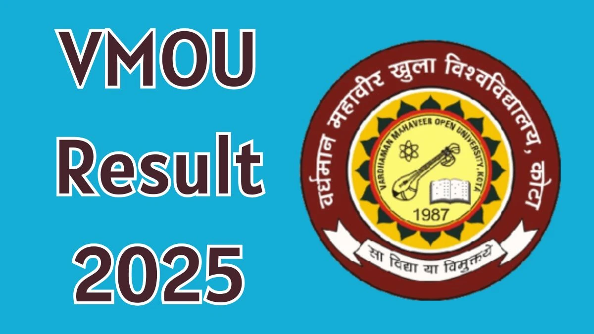 VMOU Result 2025 Out at vmou.ac.in Direct Link to Download UG and PG Course Result