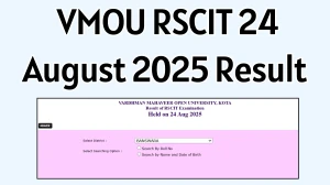 VMOU RSCIT 24 August 2025 Result OUT at rkcl.vmou.ac.in Direct Link to Download Result