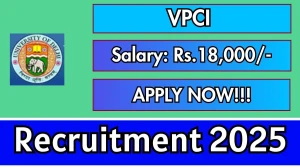 VPCI Multi Tasking Staff Recruitment 2025 - Apply Offline for 1 Posts