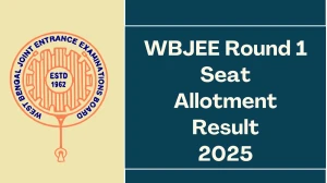 WBJEE Round 1 Seat Allotment Result 2025 Out at wbjeeb.nic.in Direct Link to Download Result