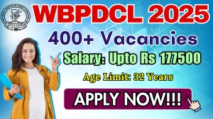 WBPDCL Recruitment 2025 - Apply Online for 499 Draughtsman, Office Executive and Other Posts