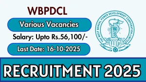 WBPDCL Recruitment 2025 - Apply Online for 61 Medical Officer, Staff Nurse and More Posts by Oct 16 WBPDCL Recruitment 2025 - Apply Online for 61 Medical Officer, Staff Nurse and More Posts by Oct 16
