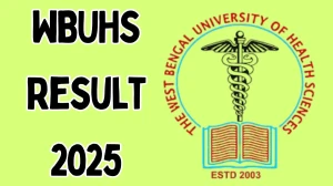 WBUHS Result 2025 Released at wbuhs.ac.in Direct Link to Download Part-II Result