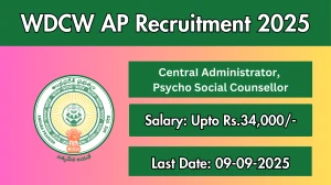 WDCW AP Recruitment 2025 - Apply Offline for 02 CentraI Administrator, Psycho Social Counsellor Posts by Sep 09