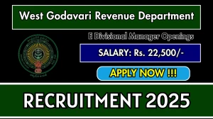 West Godavari Revenue Department E Divisional Manager Recruitment 2025 - Apply Offline by Oct 03