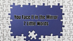 You Face It in the Mirror 7 Little Words 6 letters Answer