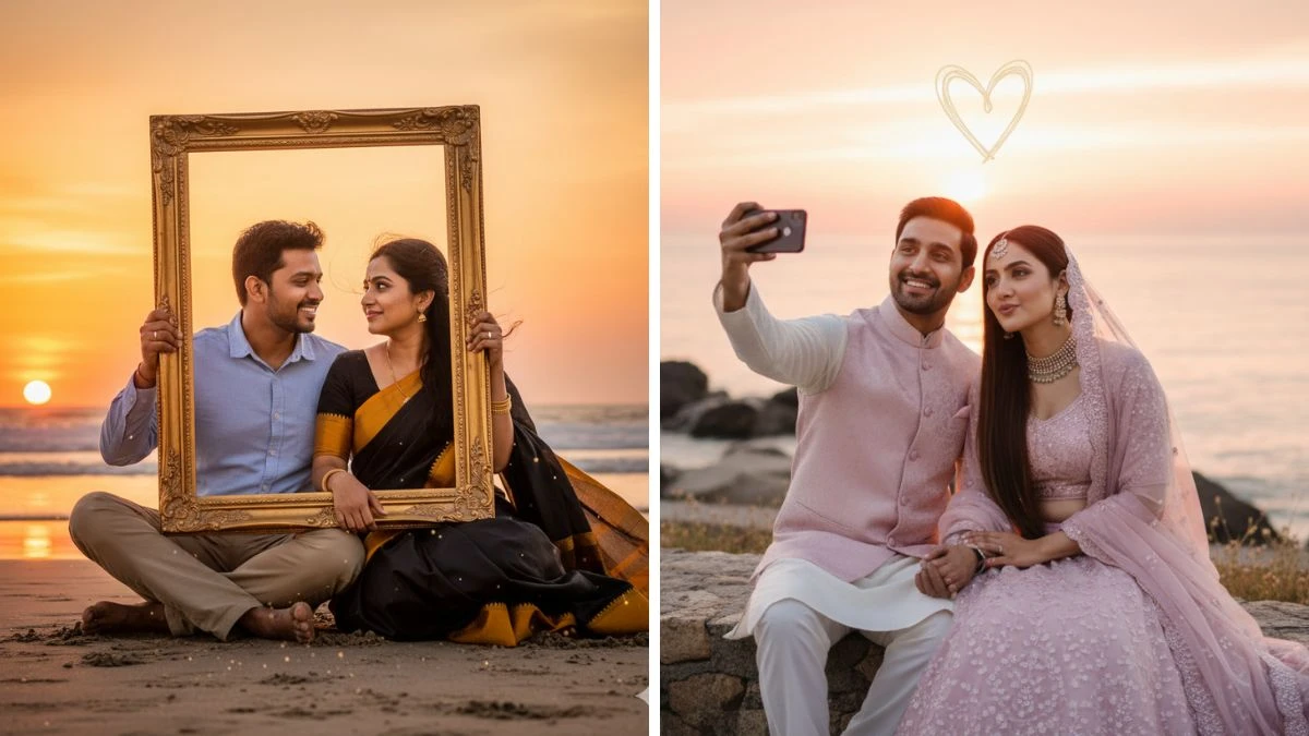 7 Instagram Trending ChatGPT Photo Editing Prompts Copy-Paste for Couples to Create Stunning 4K Sunset Portraits