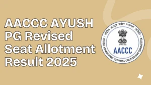 AACCC AYUSH PG Revised Seat Allotment Result 2025 Released at aaccc.gov.in Direct Link to Download  Result