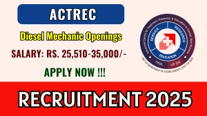 ACTREC Diesel Mechanic Recruitment 2025 – Walk in ACTREC Diesel Mechanic Recruitment 2025 – Walk in
