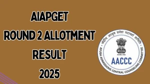 AIAPGET Round 2 Allotment Result 2025 Out Today at aaccc.gov.in Direct Link to Download Result