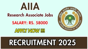 AIIA Research Associate Recruitment 2025 – Walk in for 01 Posts AIIA Research Associate Recruitment 2025 – Walk in for 01 Posts