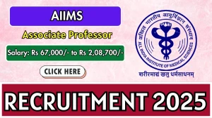 AIIMS Associate Professor Recruitment 2025 - Apply Online for 63 Posts AIIMS Associate Professor Recruitment 2025 - Apply Online for 63 Posts