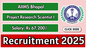 AIIMS Bhopal Project Research Scientist I Recruitment 2025 – Walk in AIIMS Bhopal Project Research Scientist I Recruitment 2025 – Walk in