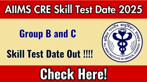 AIIMS CRE Group B and C Skill Test Date 2025 Announced at aiimsexams.ac.in Exam details here