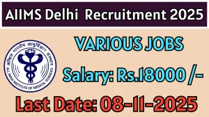 AIIMS Delhi Project Technical Support I Recruitment 2025 - Apply Offline