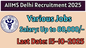 AIIMS Delhi Recruitment 2025 - Apply Offline for 3 Project Research Scientist, Project Technical Support Posts