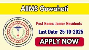 AIIMS Guwahati Junior Residents Recruitment 2025 - Apply Offline
