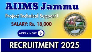 AIIMS Jammu Project Technical Support I Recruitment 2025 - Apply Online for 01 Posts AIIMS Jammu Project Technical Support I Recruitment 2025 - Apply Online for 01 Posts