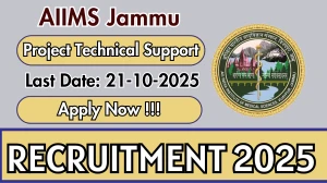 AIIMS Jammu Project Technical Support Recruitment 2025 - Apply Online for 11 Posts