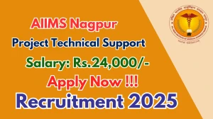 AIIMS Nagpur Project Technical Support II Recruitment 2025 - Apply Offline