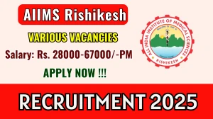 AIIMS Rishikesh Recruitment 2025 - Apply Online for 02 Project Research Scientist II, Project Technical Support III Posts AIIMS Rishikesh Recruitment 2025 - Apply Online for 02 Project Research Scientist II, Project Technical Support III Posts