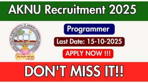 AKNU Programmer Recruitment 2025 - Apply Offline for 04 Posts