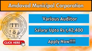 Amdavad Municipal Corporation Recruitment 2025 - Apply Online for 08 Senior Assistant Auditor, Assistant Auditor Posts