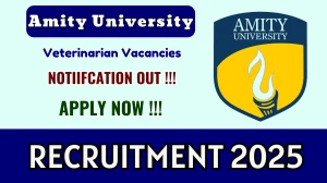 Amity University Veterinarian Recruitment 2025 - Apply Online Amity University Veterinarian Recruitment 2025 - Apply Online
