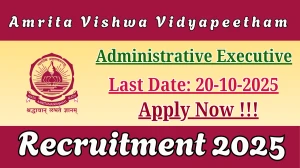 Amrita Vishwa Vidyapeetham Administrative Executive Recruitment 2025 - Apply Online Amrita Vishwa Vidyapeetham Administrative Executive Recruitment 2025 - Apply Online