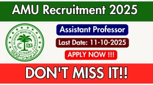 AMU Assistant Professor Recruitment 2025 - Apply Online for 03 Posts AMU Assistant Professor Recruitment 2025 - Apply Online for 03 Posts