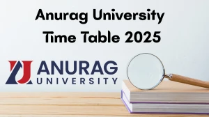 Anurag University Time Table 2025 Announced @ anurag.edu.in Details Here