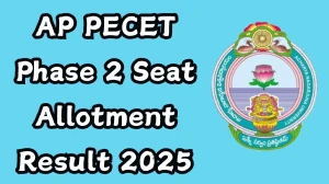 AP PECET Phase 2 Seat Allotment Result 2025 Out at pecet-sche.aptonline.in Direct Link to Download Result