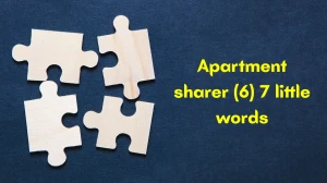 Apartment sharer 7 Little Words 6 letters Answer