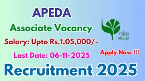 APEDA Associate Recruitment 2025 - Apply Offline