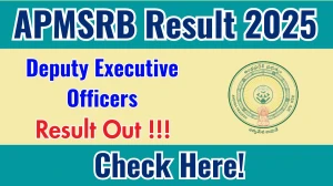 APMSRB Deputy Executive Officers Result 2025 Out at apchfw.ap.gov.in, Direct Link to Download Result PDF Here