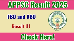 APPSC FBO and ABO Result 2025 Out – Download PDF at psc.ap.gov.in