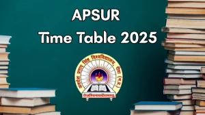 APSUR Time Table 2025 Announced for B.Ed @ apsurewa.ac.in Details Here
