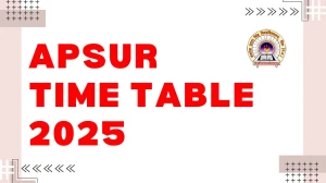 APSUR Time Table 2025 Announced For NEP @ apsurewa.ac.in Details Here