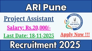ARI Pune Project Assistant Recruitment 2025 - Apply Online