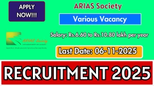 ARIAS Society Recruitment 2025 - Apply Online for 7 Hydrology Specialist, Gender Specialist, Livelihood Coordinator Posts