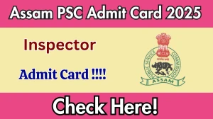 Assam PSC Inspector Admit Card 2025 – Download from apsc.nic.in Assam PSC Inspector Admit Card 2025 – Download from apsc.nic.in