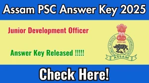 Assam PSC JDO Answer Key 2025 Out at apsc.nic.in – Download Junior Development Officer Answer Key PDF Here Assam PSC JDO Answer Key 2025 Out at apsc.nic.in – Download Junior Development Officer Answer Key PDF Here